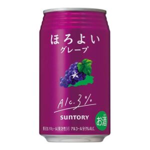 SUNTORY Carbonated Grape Juice (3% Alc) 350ml