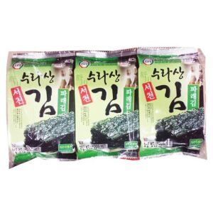 Surasang  Seasoned Seaweed (Laver) 3x4g