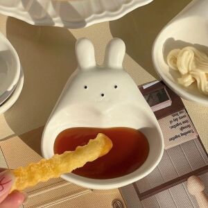 Cute Bunny Ceramic Sauce Dish