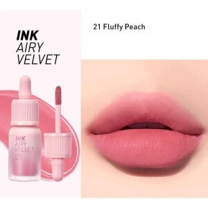 PERIPERA -- Ink Airy Velvet Lip Tint 021 Fluffy Peach