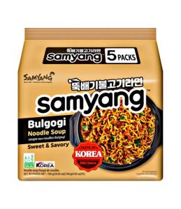 SAMYANG Bulgogi Noodle Soup (Sweet and Savory) 5packs 700g