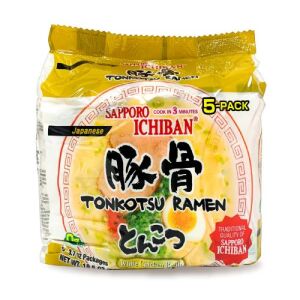 Sapporo Ichiban Instant Ramen 5 Pack (Tonkotsul Flavor)