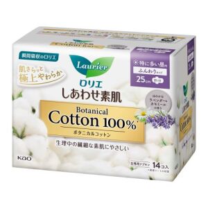 KAO LAURIER Botanical Cotton Sanitary 25cm 14pcs