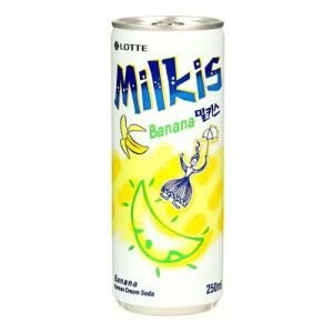 LOTTE Milkis Carbonated Drink (Banana Flavor) 250ml