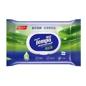 TEMPO Aloe Flushable Wipes 40 sheets