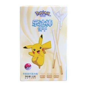 LDXT Pokemon Biscuit Sticks Mlik White Chocolate Flavor 52g