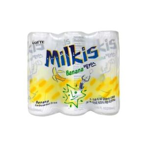 LOTTE Milkis Carbonated Drink (Banana Flavor) 250mlx6