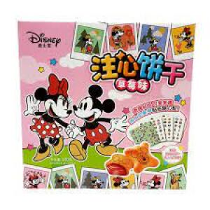 Binqi Disney Filled Cookies - Strawberry Flavor 3.52oz (100g)