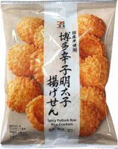 Seven Premium Spicy Pollock Roe Rice Crackers 68g