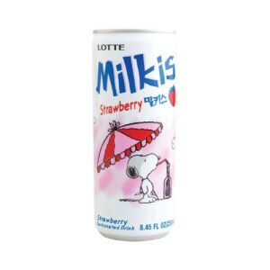 LOTTE Milkis Carbonated Drink (Strawberry Flavor) 250ml