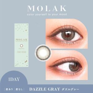 MOLAK Monthly Contact Lens (Dazzle Gray) (2 Lenses) -5.00