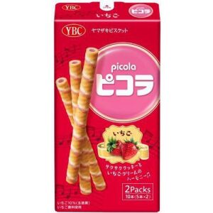 YBC Biscuits Black Picola Strawberry Flavor 10 pieces