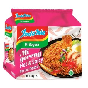 Indomie Mie Goreng Hot & Spicy Fried Noodles 5 packs