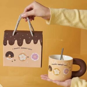 Cute Paint Mug with Gift Box - Donut