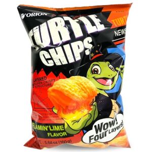 ORION Kkobuk Turtle Chips( Flamin' Lime Flavor) 160g