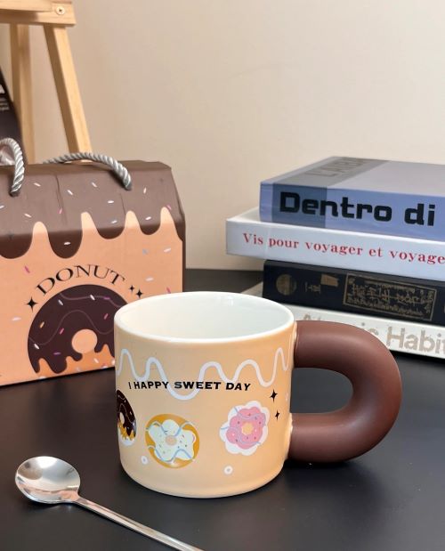 Cute Paint Mug with Gift Box - Donut