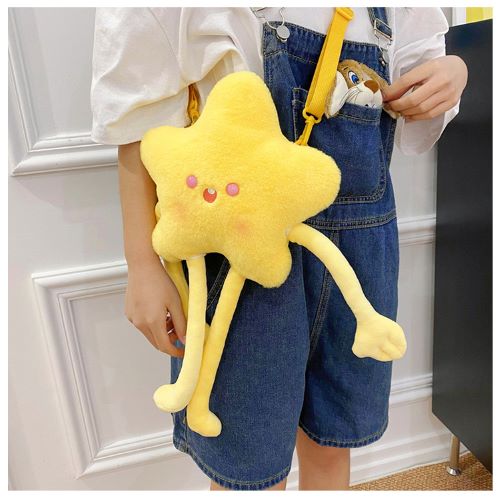 Cute Little Cartoon Star Shoulder Bag -Yellow