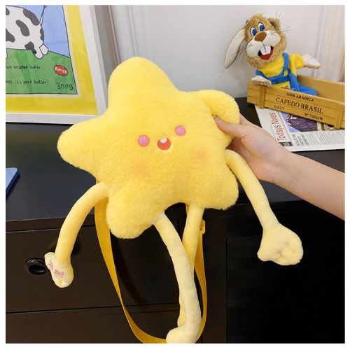 Cute Little Cartoon Star Shoulder Bag -Yellow