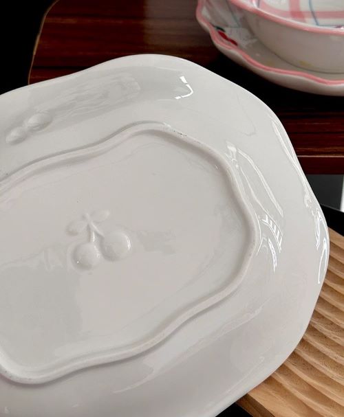 Cute Cherry Ceramic Plate