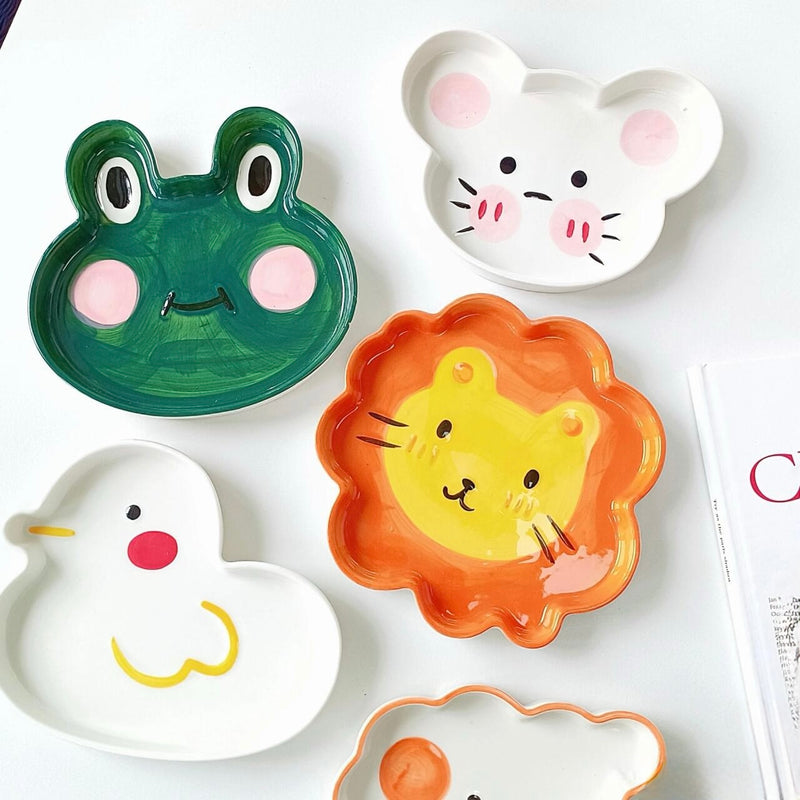 Cute Cartoon Ceramic Plate - Duck