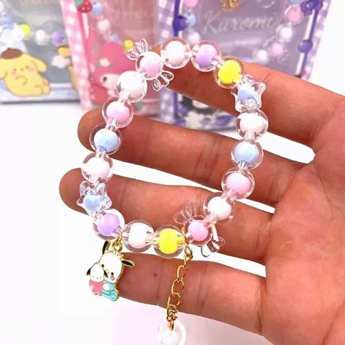 Sanrio Decorative Crystal Bracelet - Pochacco