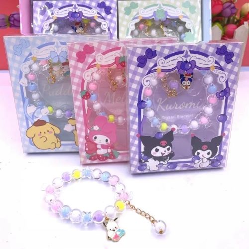 Sanrio Decorative Crystal Bracelet - Kuromi