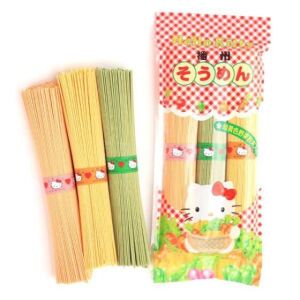 KANESU Hello Kitty Somen with Green and Yellow Vegetables 300g